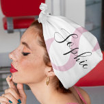 Bandana Nombre personalizado moderno Monograma rosa<br><div class="desc">Nombre personalizado moderno Monograma rosa</div>