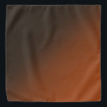 Bandana Ombre De Gradiente De Arroz Oscuro Y Naranja<br><div class="desc">Este degradado de color está compuesto por tonos cálidos de marrón oscuro,  casi negro que se desvanece en un color de roya naranja. Ideal si busca tonos neutros o mezclas de colores cálidos. Usa esto como pañuelo,  bolsillo o liner lindo de canasta,  tu imaginación puede tomar tantos lugares.</div>