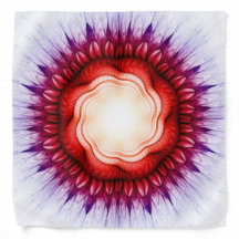 Ornamento rojo floral giratorio