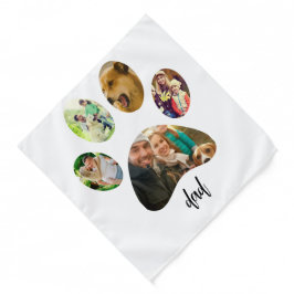 Bandana Padre Perro del Día del Padre | collage de fotos d