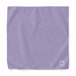 Bandana Pale Purple Lavender Embossed Pocket Square