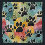 Bandana para su Mascota<br><div class="desc">Dale a tu mascota algo de amor con una nueva bandana, con huellas abstractas de pata</div>