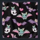 Bandana Pastel Gótico Bat Lover Halloween<br><div class="desc">El diseño de Halloween,  amante de los murciélagos en gótico Pastel.</div>