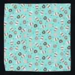 Bandana Patrón de donut rociado de café de Frappuccino<br><div class="desc">Patrón de donut rociado de café de Frappuccino</div>