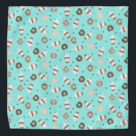 Bandana Patrón de donut rociado de café de Frappuccino<br><div class="desc">Patrón de donut rociado de café de Frappuccino</div>