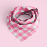 Bandana Patrón de Gingham rosa<br><div class="desc">Patrón de damas de gingham de moda y moda.</div>