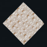 Bandana Patrón de impresiones de la pintura con cachorro d<br><div class="desc">Un lindo patrón de cachorro de perro con huellas de pata, hueso de perro y tazón de perro. Perfecto para los amantes de los animales, de los animales de perro y de los adorables cachorros. Regalo navideño ideal, regalo de cumpleaños, decoración de guardería, arte en la habitación para niños, decoración...</div>