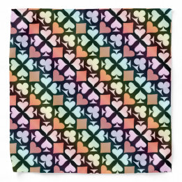 Bandana Patrón de Símbolos de tarjetas de reproducción en