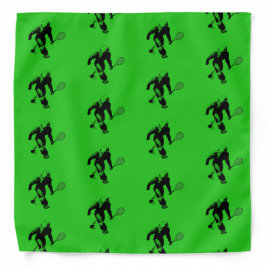 Bandana Patrón de tenis Green Bigfoot