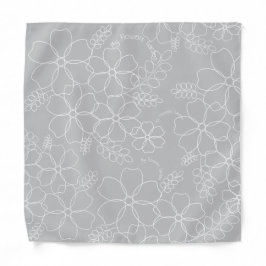 Bandana Patrón elegante y sencillo de flores de verano