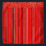 Bandana Patrón rojo, blanco y negro<br><div class="desc">2025</div>
