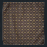 Bandana Patrón sin inconvenientes de la impresión y el hue<br><div class="desc">Diseño elegante para mostrar el amor de tus mascotas.</div>