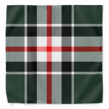 Patrón verde, negro, blanco, tartán rojo