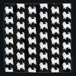 Bandana Pequeño y lindo oeste - Territorio blanco de la re<br><div class="desc">Pequeño y adorable patrón de perro occidental en blanco y negro.</div>