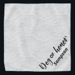 Bandana Perro De Honor Boda Mascota Blanco Personalizado<br><div class="desc">Este diseño se puede personalizar eligiendo la opción Editar diseño. También puede transferir a otros artículos. Póngase en contacto conmigo en colorflowcreations@gmail.com o utilice la opción de chat en la parte superior de la página si desea tener este diseño en otro producto o necesita ayuda. Ver más de mis diseños...</div>