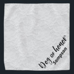 Bandana Perro De Honor Boda Mascota Blanco Personalizado<br><div class="desc">Este diseño se puede personalizar eligiendo la opción Editar diseño. También puede transferir a otros artículos. Póngase en contacto conmigo en colorflowcreations@gmail.com o utilice la opción de chat en la parte superior de la página si desea tener este diseño en otro producto o necesita ayuda. Ver más de mis diseños...</div>