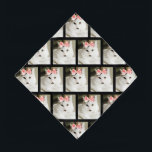 Bandana Personalizado fotográfico de Mascota de gatito bla<br><div class="desc">Bandana, Personalizado fotográfico del Mascota de Kitten Blanco Cute, está diseñada a partir de una foto personal de nuestro gato familiar. Ella es un adorable gato blanco de pelo largo con marcas negras únicas y una en su barbilla. Ella lleva un arco rosado en su cabeza. Hace una gran idea...</div>