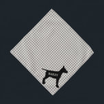 Bandana Personalizado personalizado Mascota nombre perro<br><div class="desc">¿Buscando una bandana mascota personalizada? Echa un vistazo a este lindo Rústico Gray Gingham Buffalo Check Dog Name Mascota Bandana. Añade tu nombre de mascota muy fácilmente. ¡También un gran regalo para los dueños de mascotas y amantes del perro!</div>