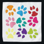 Bandana Pinturas De Perro Y Gato<br><div class="desc">Gran bandana para cualquier amante de los animales. Hace un buen regalo para un nuevo padre mascota de un perro o gato.</div>