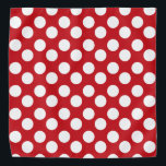 Bandana Punto de polka rojo y blanco<br><div class="desc">Este lindo bandana es el accesorio perfecto para usted,  su hijo o su perro favorito.</div>