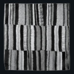 Bandana rayas blancas y negras monocromas de punto vintage<br><div class="desc">La imagen de punto de color blanco y negro de este bandana fría tiene un aspecto muy tradicional, la impresión de punto se toma de una fotografía de un diseño original de punto a mano. El tejido tradicional ha sido fotografiado para mostrarle un aspecto natural y con un aspecto "preamado"...</div>