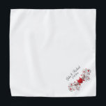 Bandana Regalo de la fiesta de boda del corazón<br><div class="desc">Bonito memento para tu fiesta de boda incluye nombres y fecha</div>