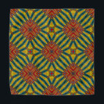 Bandana Resumen Verde azulado y rojo amarillo Imprimir geo<br><div class="desc">Esta impresión geométrica,  colorida y moderna,  inspirada en la tribu,  le dará un toque elegante y auténtico a su conjunto.</div>