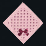 Bandana Rosa Rubor Con Corazón De Borgoña Y Mascota Monogr<br><div class="desc">Pastel Coral Rubor Pink,  salpicado de corazones borgoñosos,  y terminado con una flor burdeos jovencita...  luego monogramado y personalizado con el nombre de tu mascota. El color de fondo,  el estilo de texto,  el tamaño y el color se pueden cambiar mediante el menú de edición.</div>