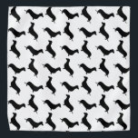 Bandana Silueta negra en blanco o en cualquier color<br><div class="desc">La silueta negra de Dachshund en blanco o cualquier color negro reseña las siluetas en blanco o cualquier fondo de color del Dachshund,  amado por sus propietarios por su temblor e inteligente temperamento. El perro diminuto,  que se enrolla para sacar insignias y otros ladrones,  no carece de personalidad</div>