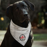 Bandana Soy Mascota Diabético Alerta Médica Nombre Persona<br><div class="desc">Esta banda gris y negra altamente visible para perros y mascotas diabéticos tiene un borde de tiras cómicas y un texto de "alerta médica". El texto adicional es el personalizable con el nombre de su mascotas y el problema médico y le dará tranquilidad en caso de una emergencia. Fuego, rescate...</div>