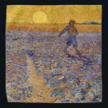 Bandana Vincent van Gogh - Sower with Setting Sun<br><div class="desc">La ducha/ducha con puesta de sol - Vincent van Gogh,  aceite sobre lienzo,  1888,  Arles</div>