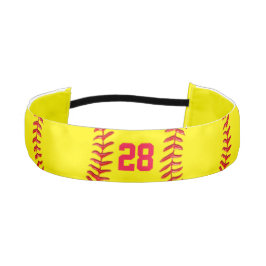 Bandas adaptables del pelo del softball del número
