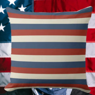 Bandas Americana - Cojín decorativo clásico
