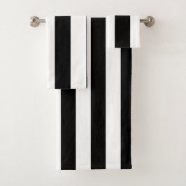 Bandas anchas clásicas, negro y blanco