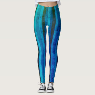 Bandas azules Aqua Mod Leggings