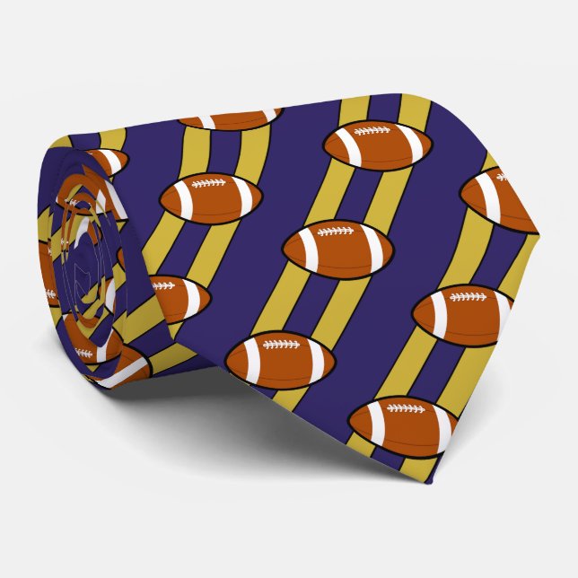 Bandas Azules Y Doradas/Amarillas De La Corbata De (Enrollado)