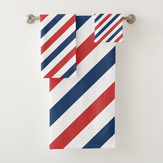 Bandas blancas y azules rojas patrióticas (In situ)