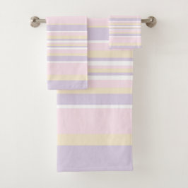 Bandas complejas - rosa pastel, amarillo y púrpura