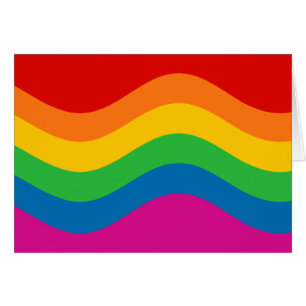 Bandas de arco iris onduladas