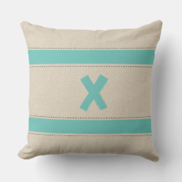 Bandas de aspecto lineal Añadir almohada monográfi