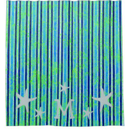 Bandas de Batik Beach y cortina de ducha Starfish