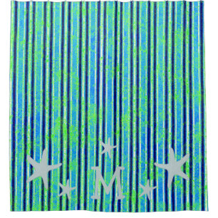 Bandas de Batik Beach y cortina de ducha Starfish