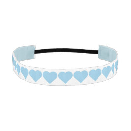 Bandas de cabeza no delgadas del corazón azul