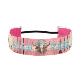 Bandas de cabeza no delgadas rosadas y salvajes de