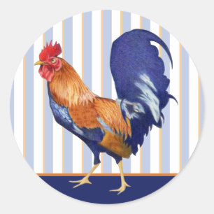 Bandas de gallo Pegatina redondo