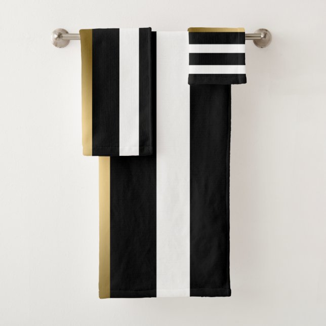 Bandas De Oro Negro Y Blanco (In situ)