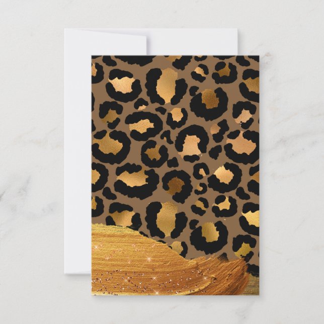 Bandas de oro sobre la piel de guepardo Metalizado (Anverso)