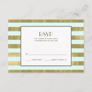 Bandas de Relieve metalizado dorado azul RSVP