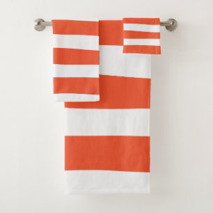 Bandas desiguales - Naranja y blanco