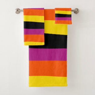 Bandas desiguales - Negro, rosa, Naranja y amarill